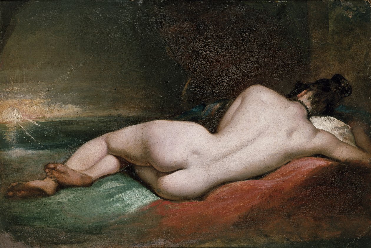 Naaktmodel liggend door William Etty