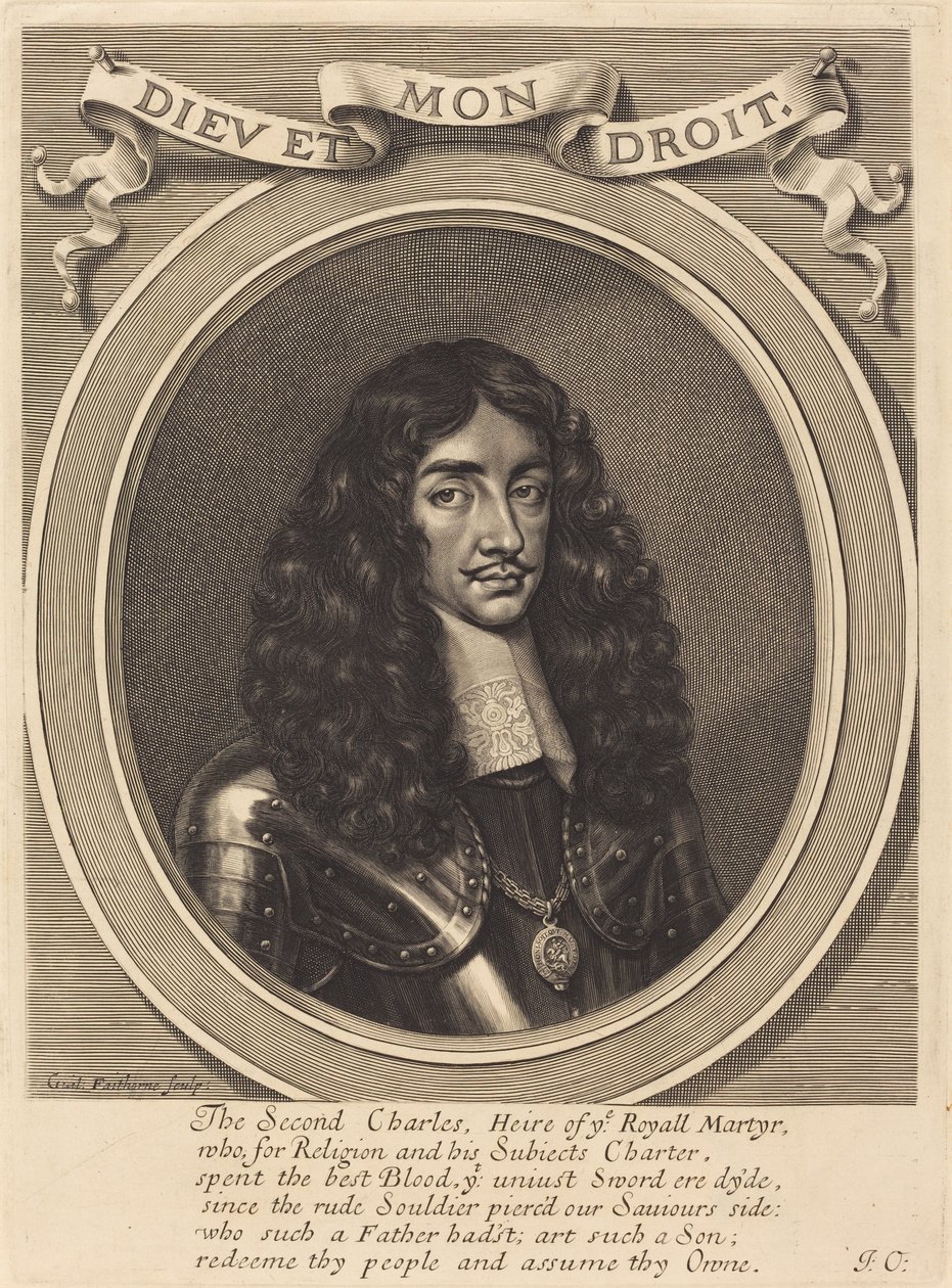 Karel II door William Faithorne