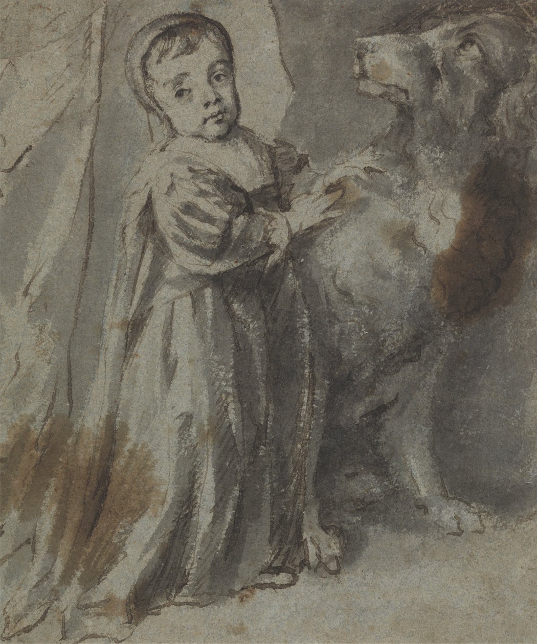 Karel II als Kind door William Faithorne