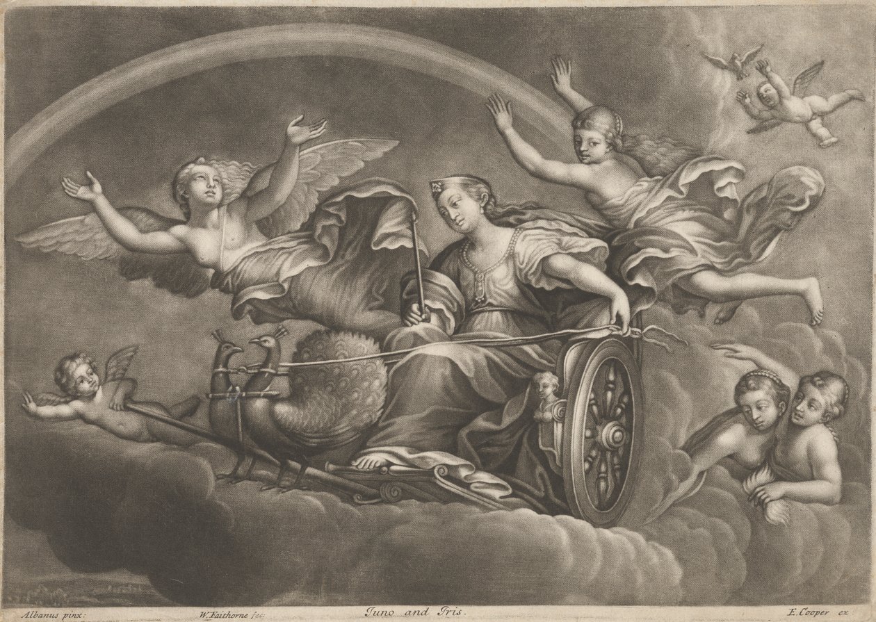 Juno en Iris door William Faithorne