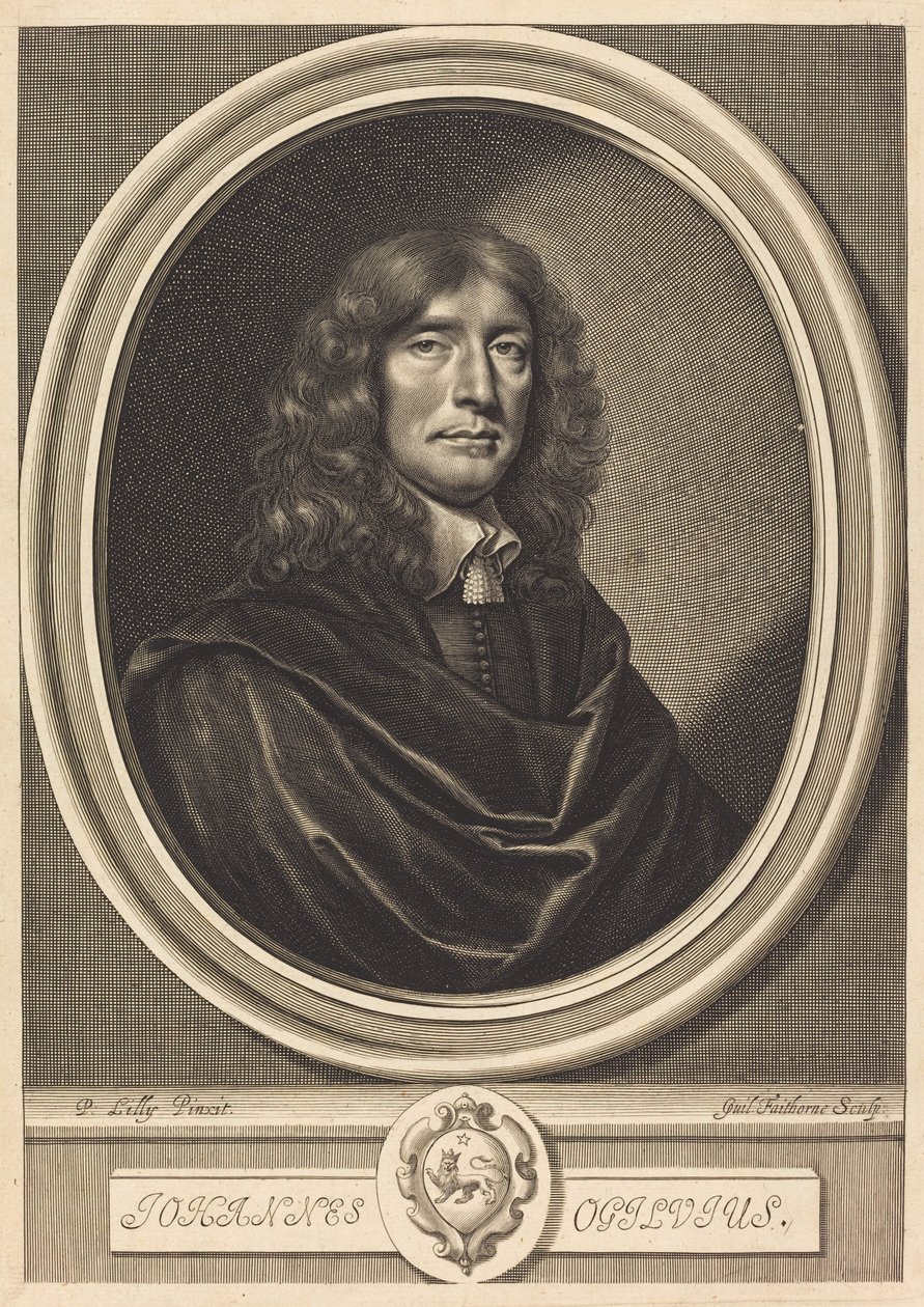 John Ogilvy door William Faithorne after Sir Peter Lely