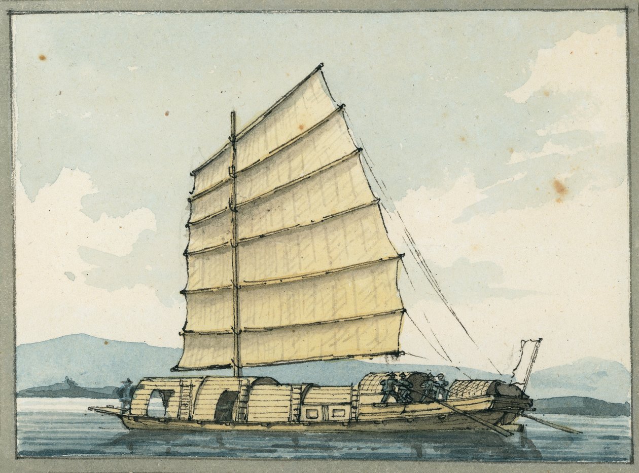 Chinese handelsboot door William Ffarington