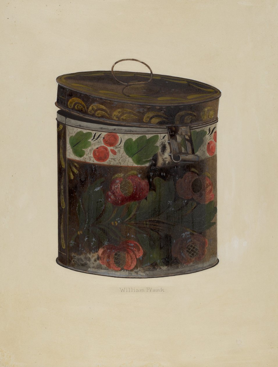 Blik Canister, ca. 1937 door William Frank
