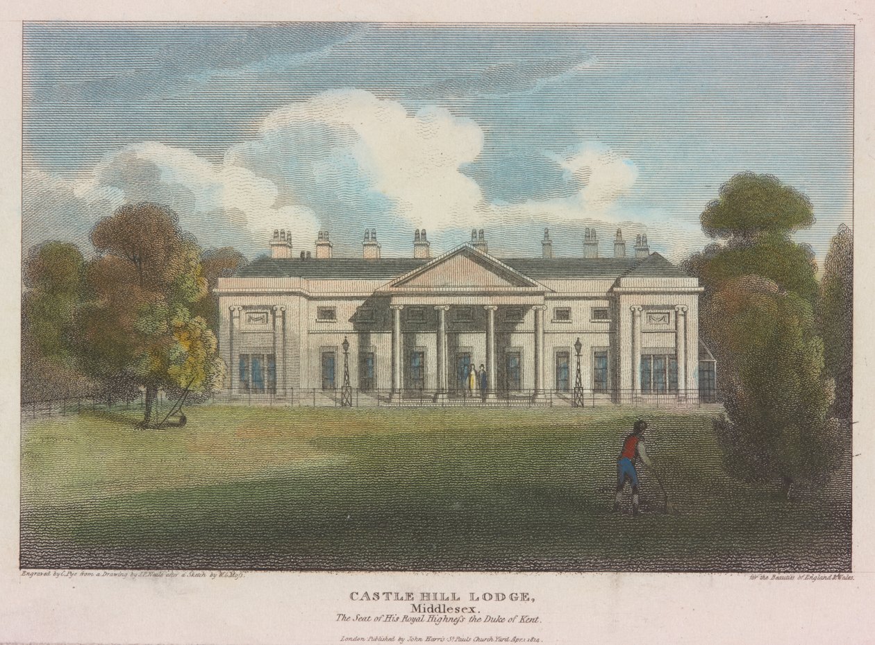 Castle Hill Lodge, Middlesex door William George Moss