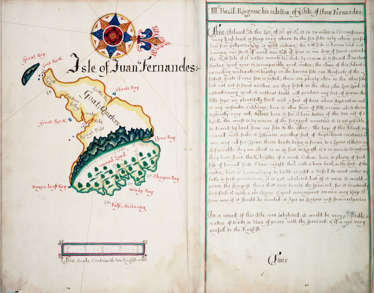 Isle of Juan Fernandes door William Hack