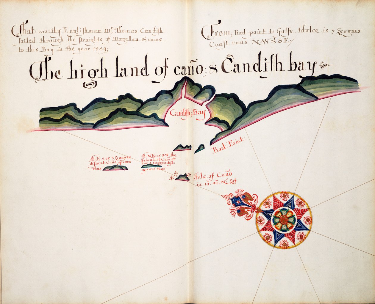Het Hoogland van Cano & Candish Bay door William Hack