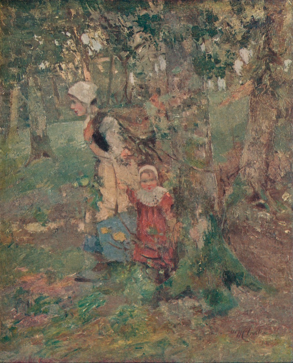 De rand van het bos, ca. 1916 door William Hanna Clarke