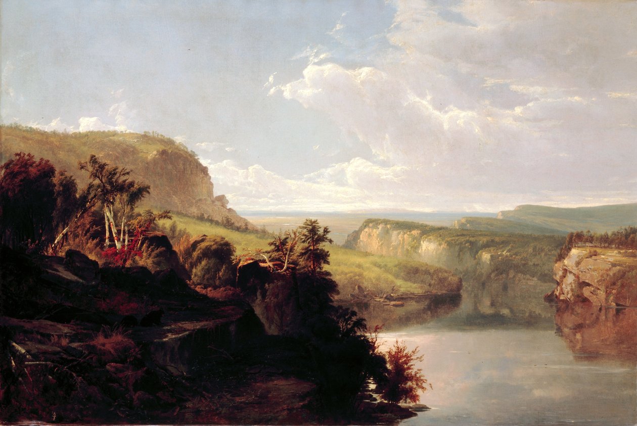 Meer onder de heuvels (Lake Mohonk) door William Hart