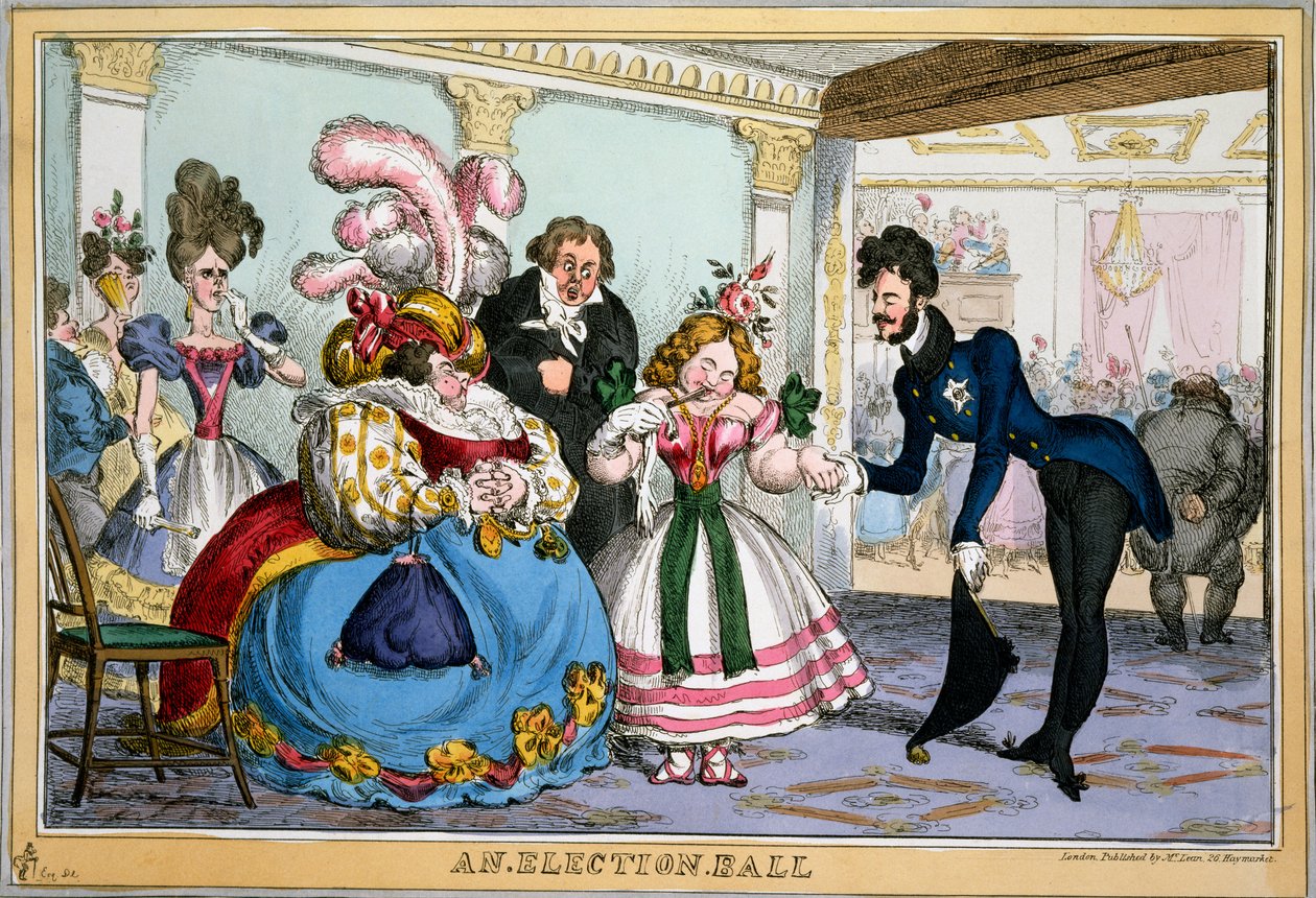 Een Verkiezingsbal, c.1829 door William Heath