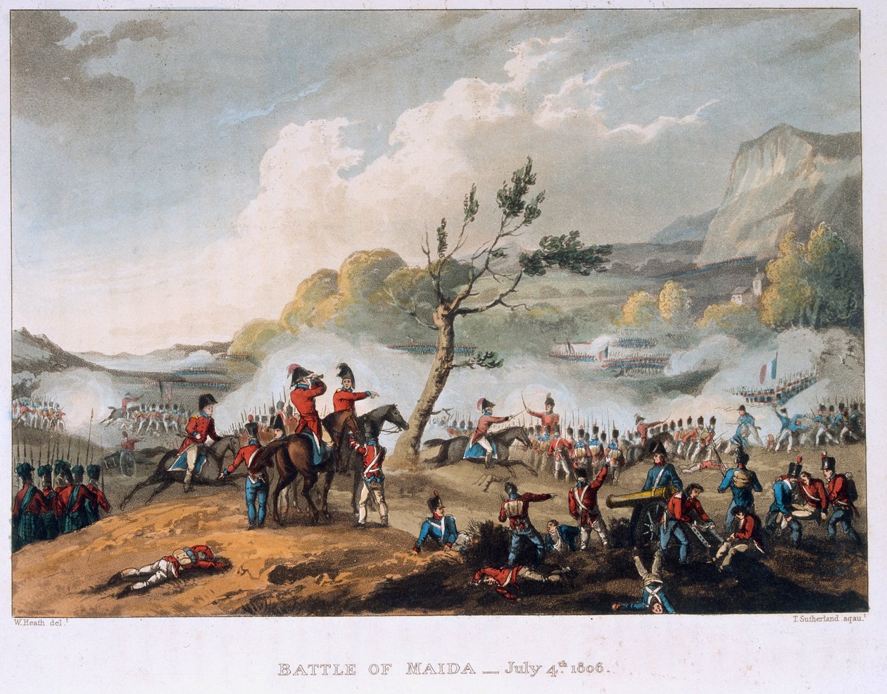 Slag bij Maida, 4 juli 1806 door William Heath