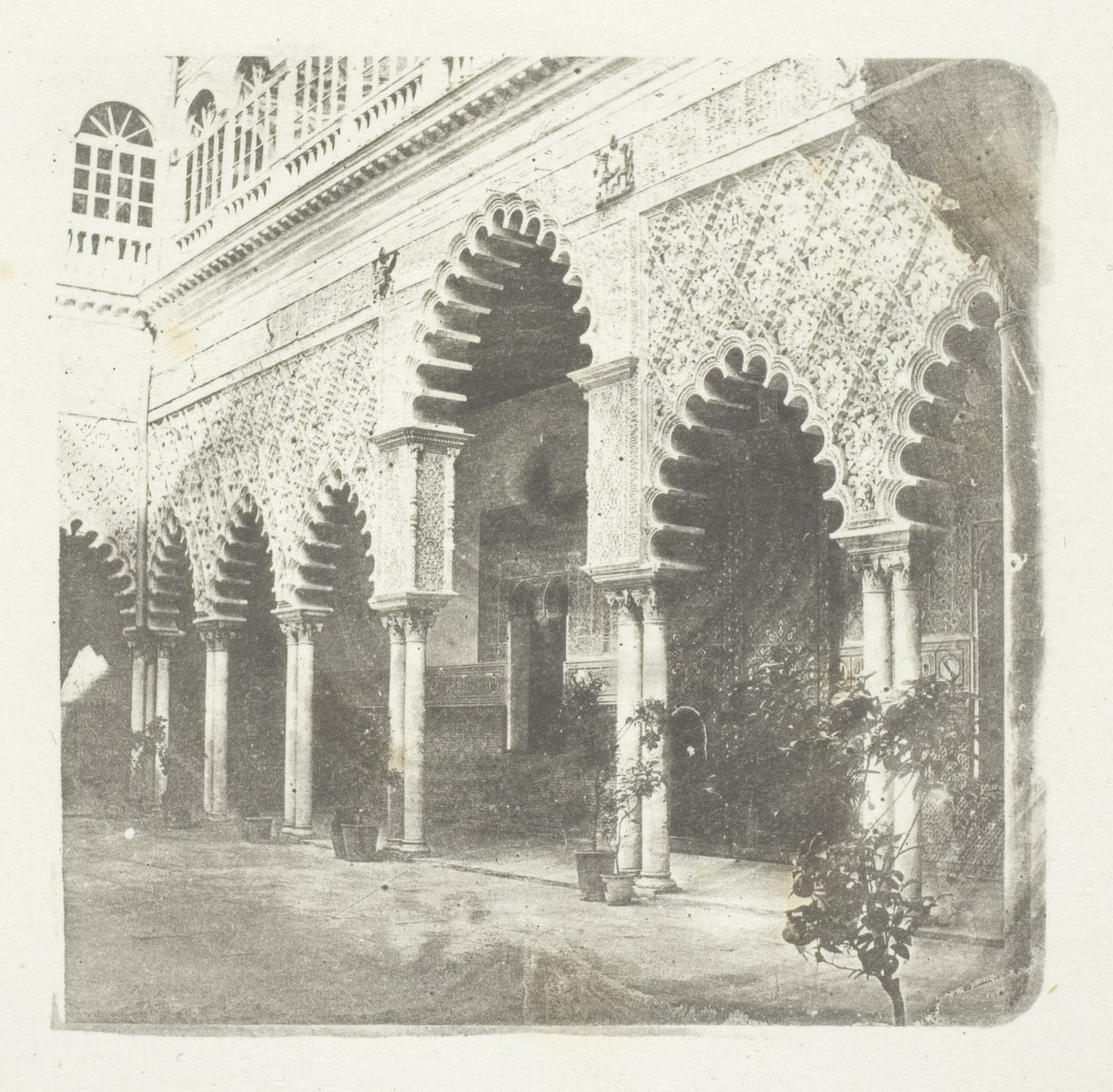 Alcazar van Sevilla door William Henry Fox Talbot