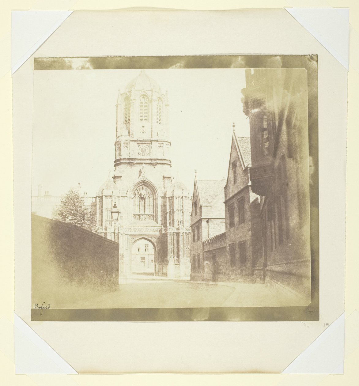 Poort van Christchurch, Oxford door William Henry Fox Talbot