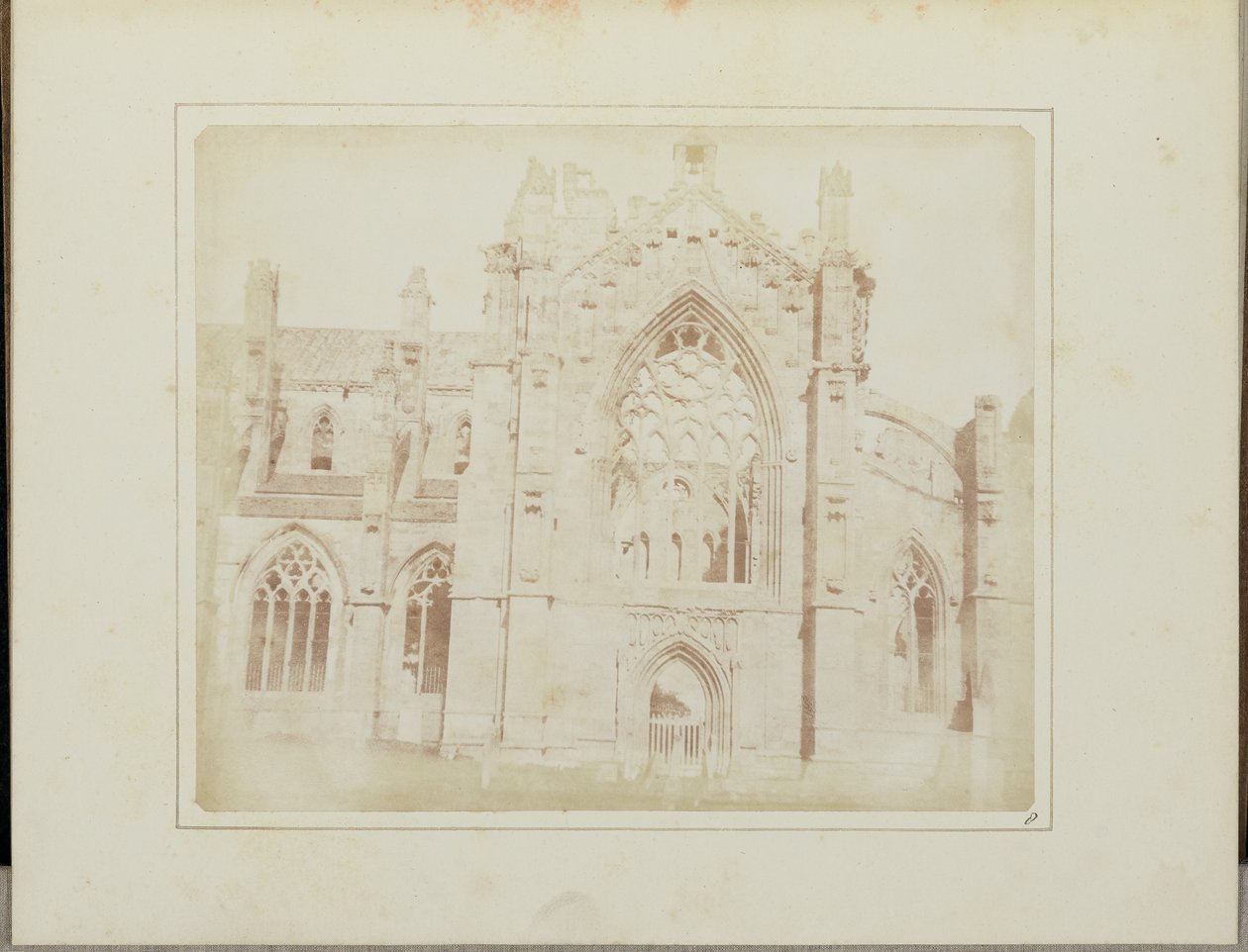 Melrose Abdij door William Henry Fox Talbot