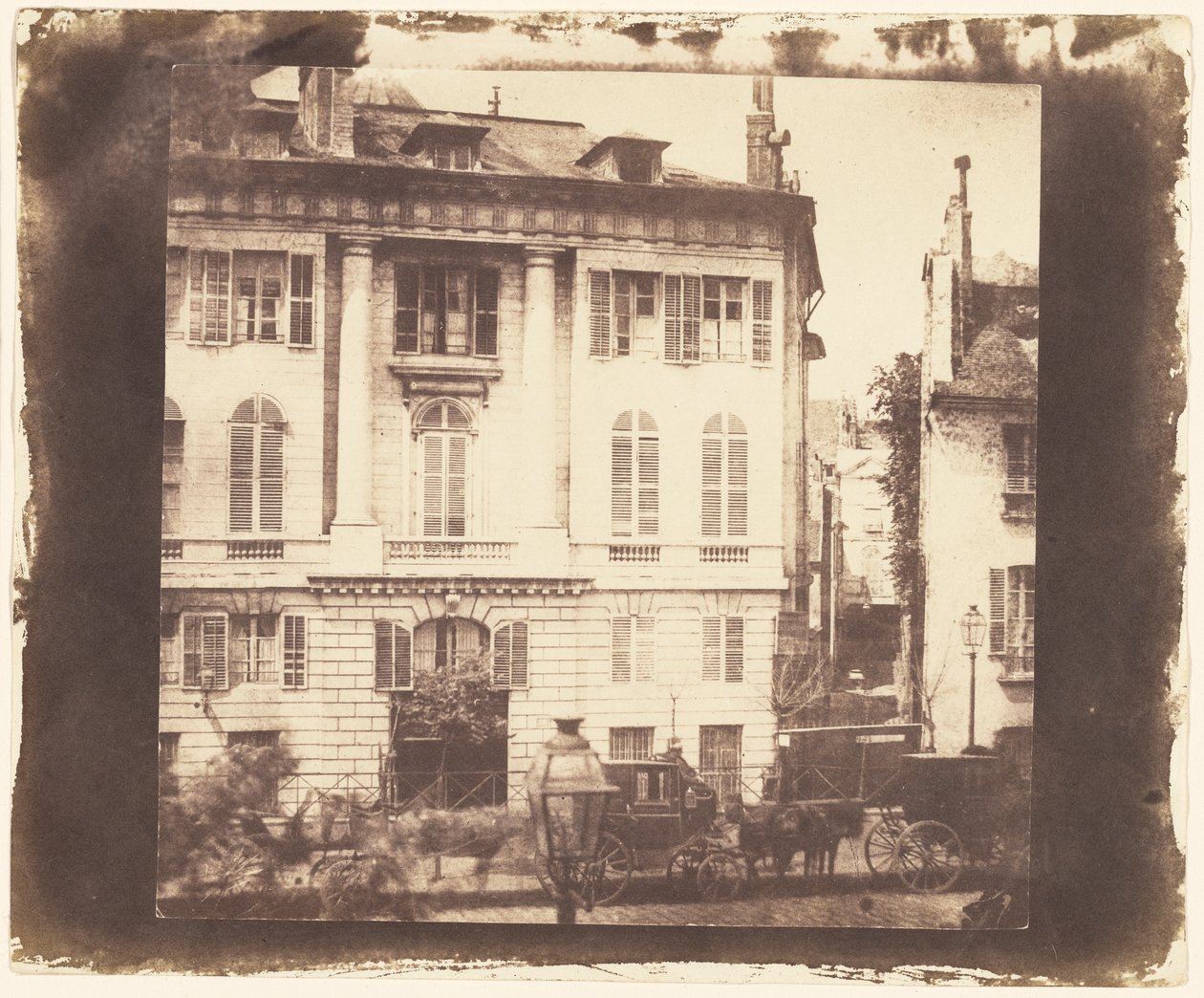 Parijse Stadshuizen in Parijs door William Henry Fox Talbot