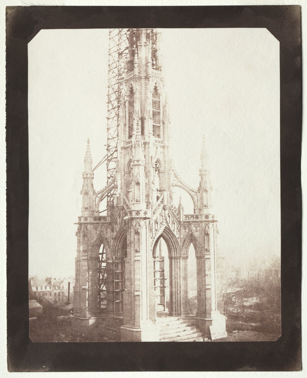 Scott Monument in Aanbouw door William Henry Fox Talbot
