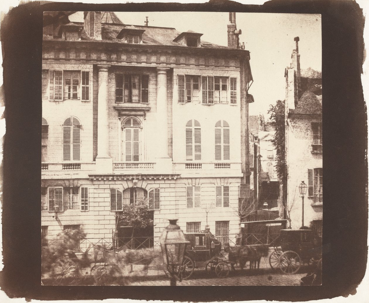 De boulevards van Parijs,1843 (foto) door William Henry Fox Talbot