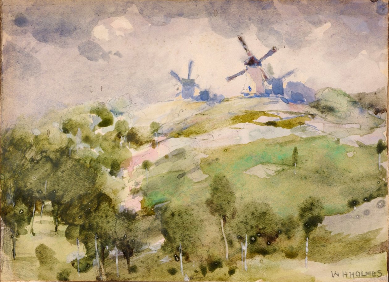 Windmolens, n.d. door William Henry Holmes