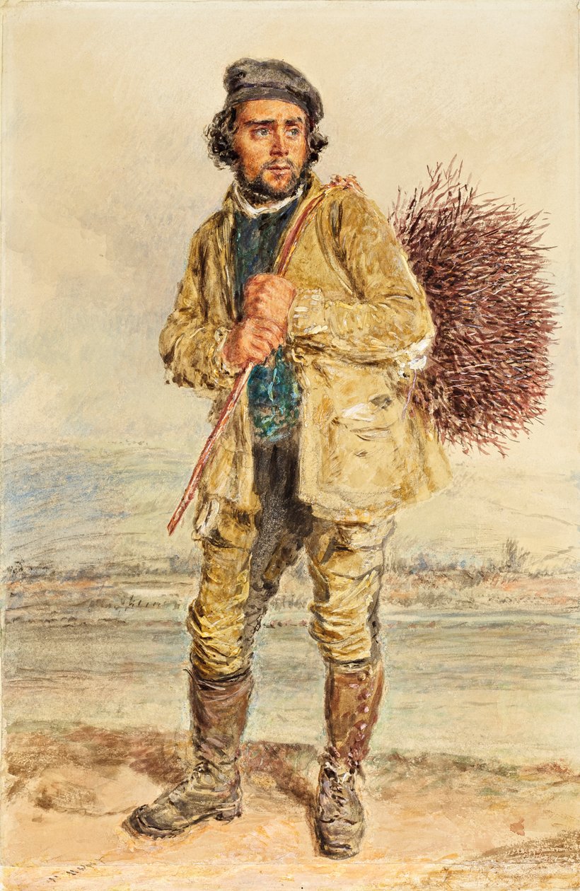 De Bezemverzamelaar, c.1830 door William Henry Hunt