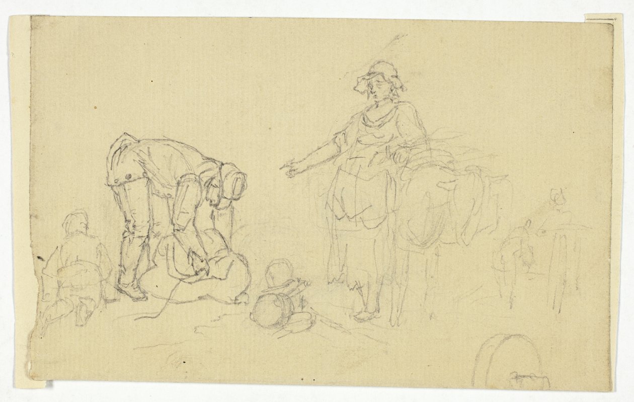 Boeren met Lastdier door William Henry Pyne