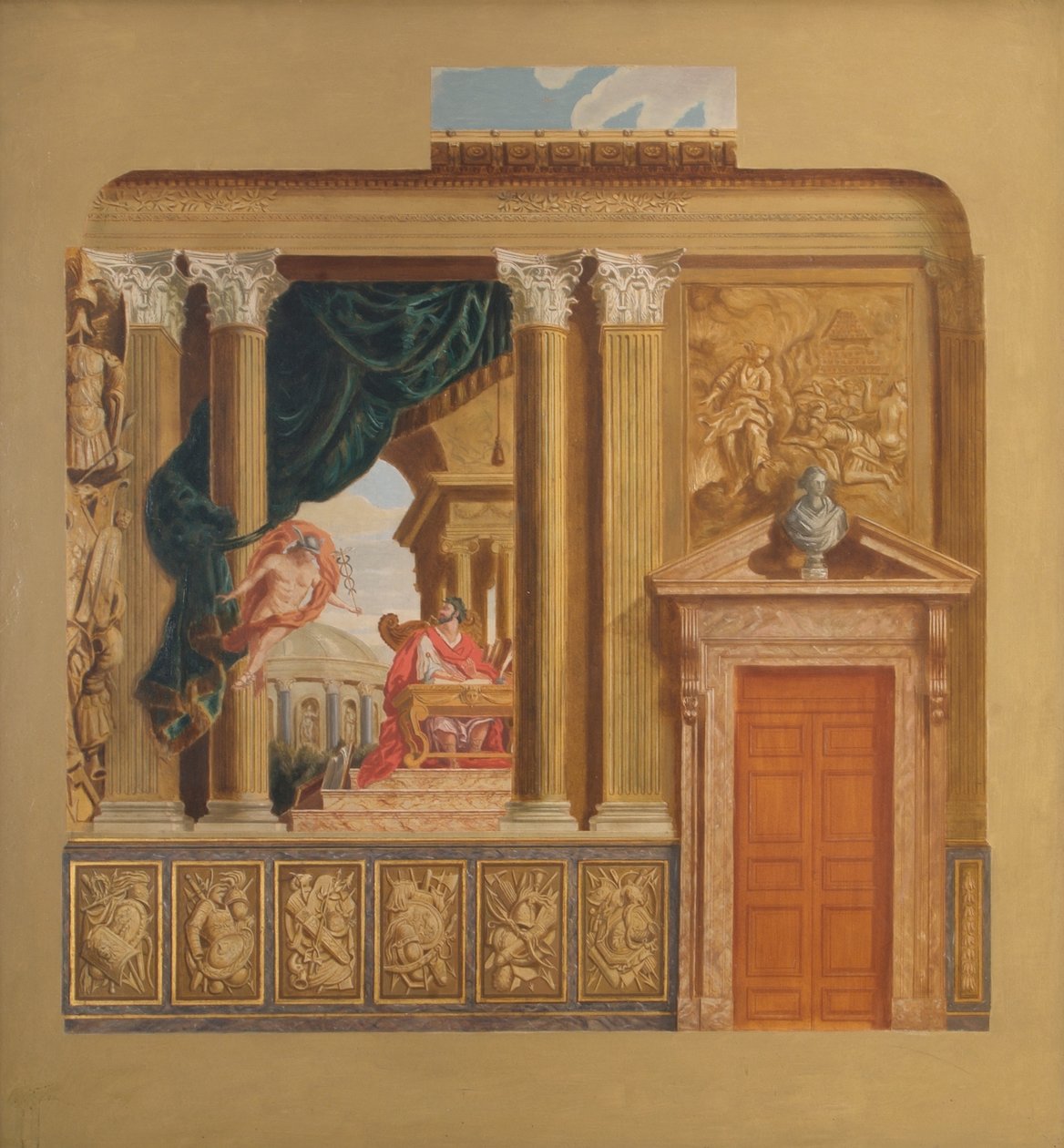 De Koningstrap, Hampton Court Palace door William Herbert Hampton