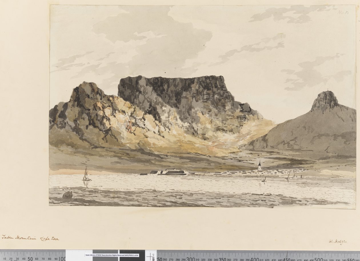 Pagina 10 Tafelberg, Kaapstad door William Hodges