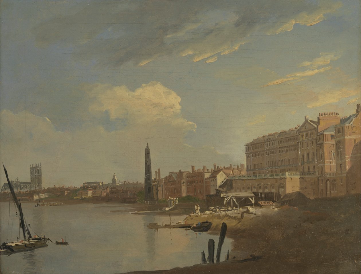 De Theems en de Adelphi door William Hodges