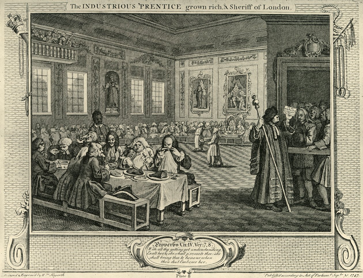 Stadsfeest door William Hogarth