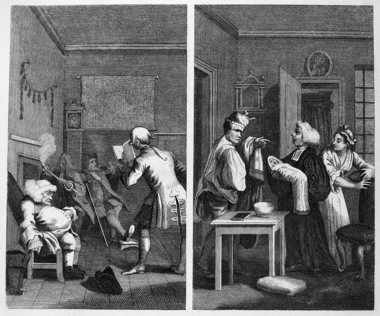 Frontispice van Tristram Shandy door William Hogarth
