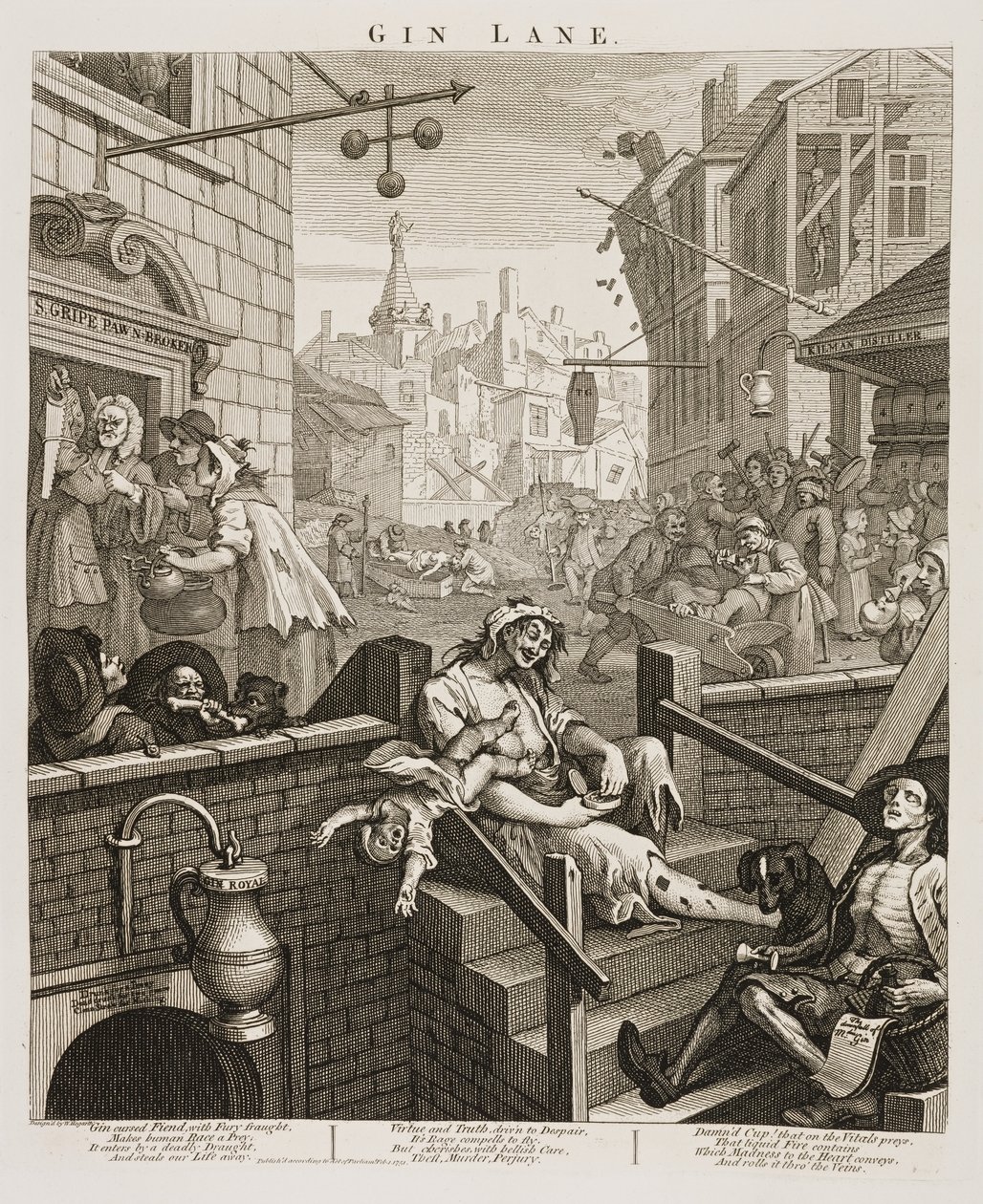 Gin Lane door William Hogarth