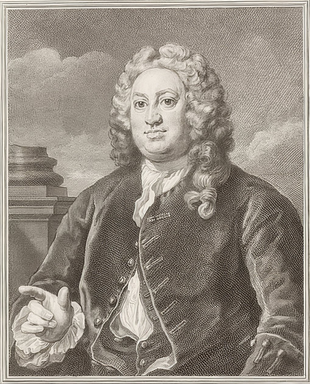 Martin Folkes door William Hogarth