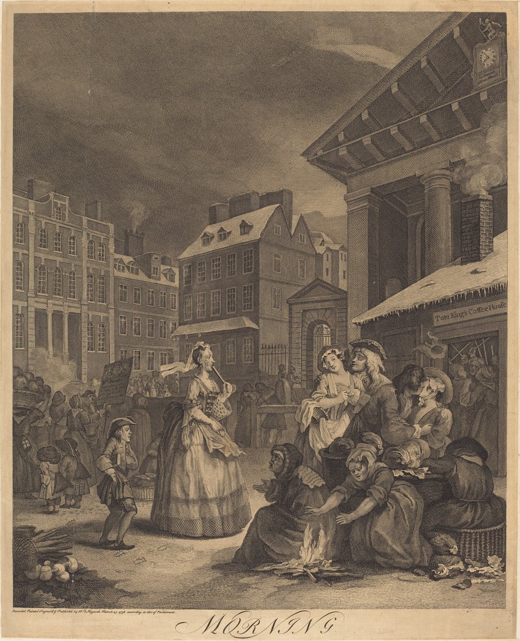 Ochtend door William Hogarth
