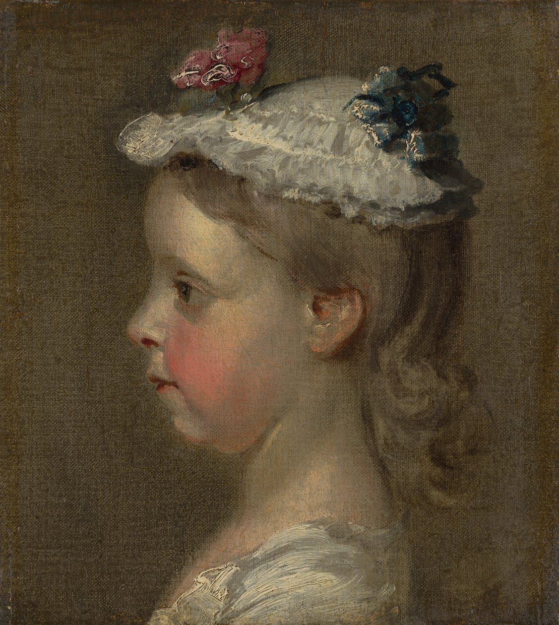 Studie van een meisjeshoofd door William Hogarth