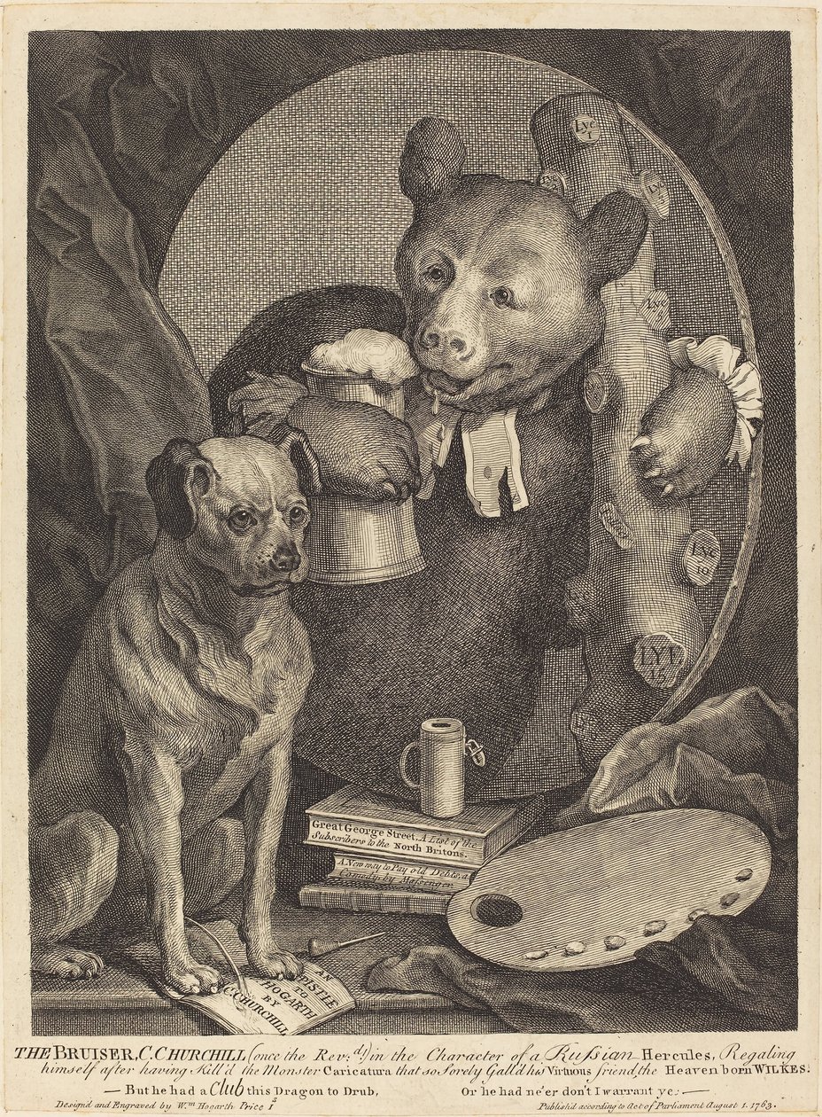 De Bruiser door William Hogarth