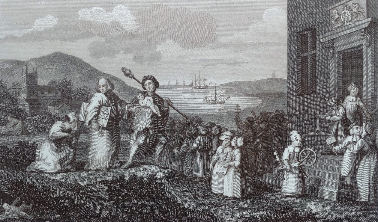De vondelingen door William Hogarth