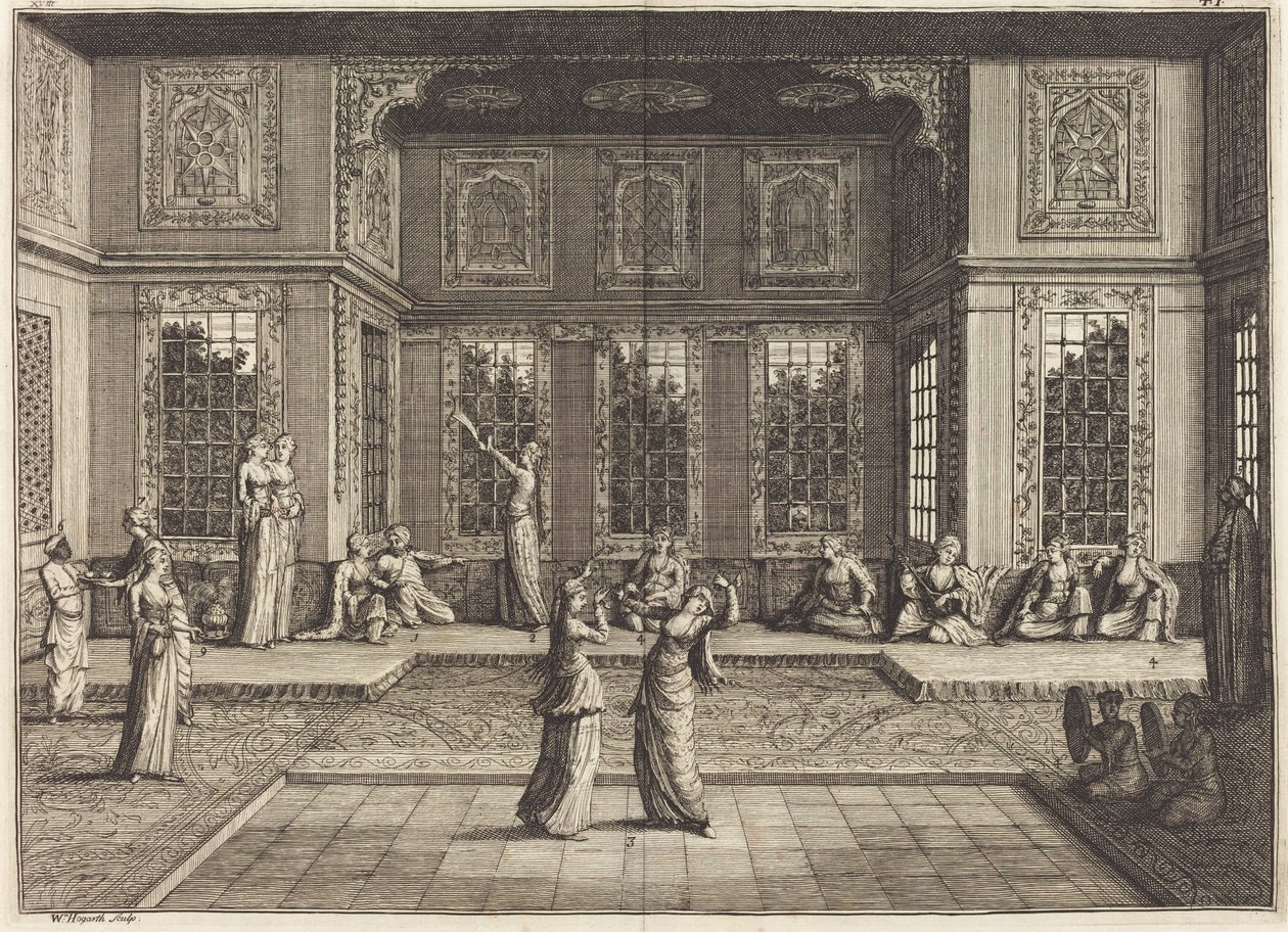 Het serail door William Hogarth