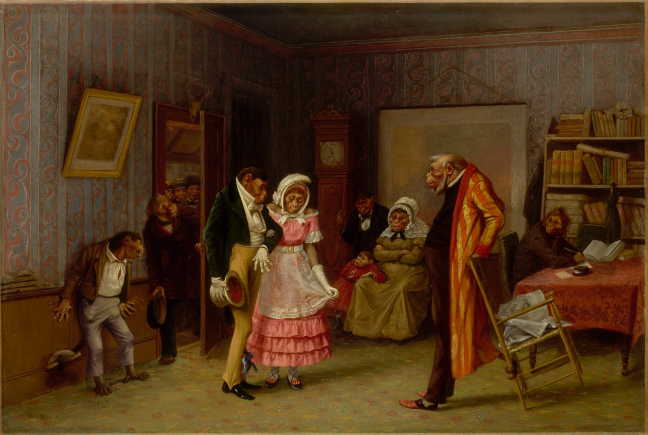 De Weggelopen Match, 1877 door William Holbrook Beard