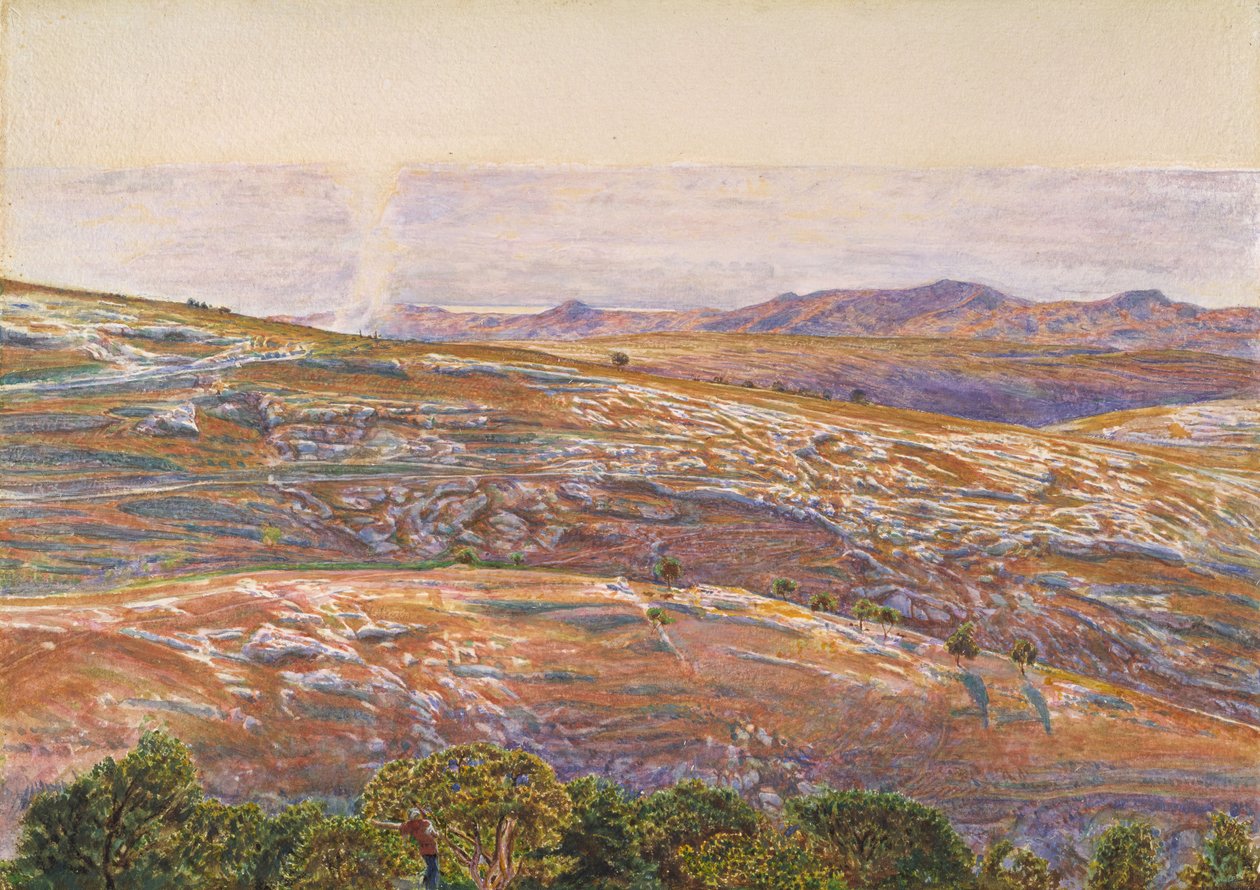 De Dode Zee vanuit Siloam, 1861 door William Holman Hunt