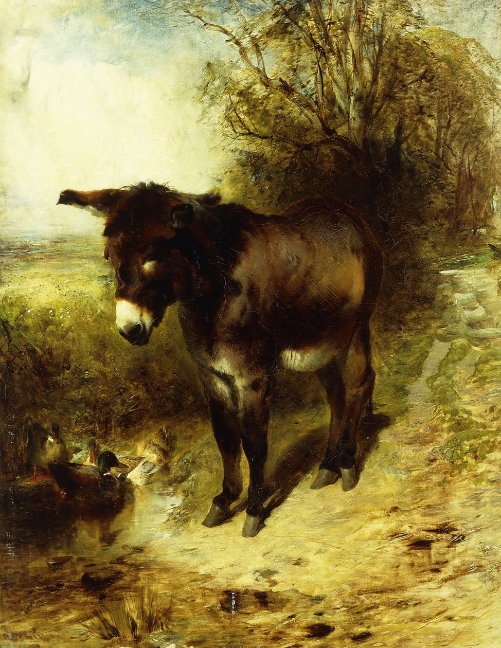 Een Bruine Studie, 1853 door William Huggins