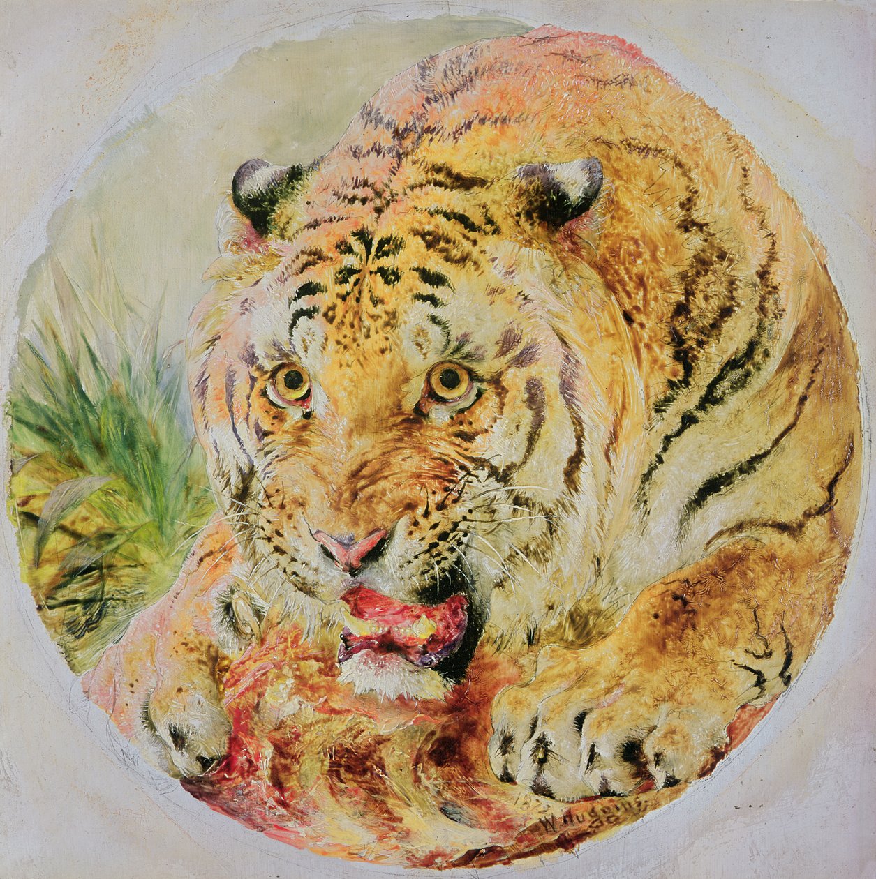 Tijgerkop door William Huggins