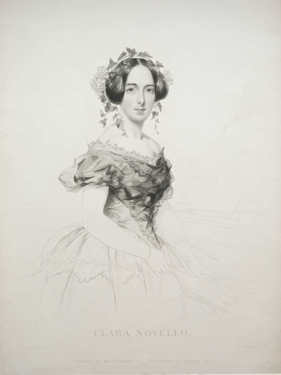 Clara Novello, 1852 door William Humphreys
