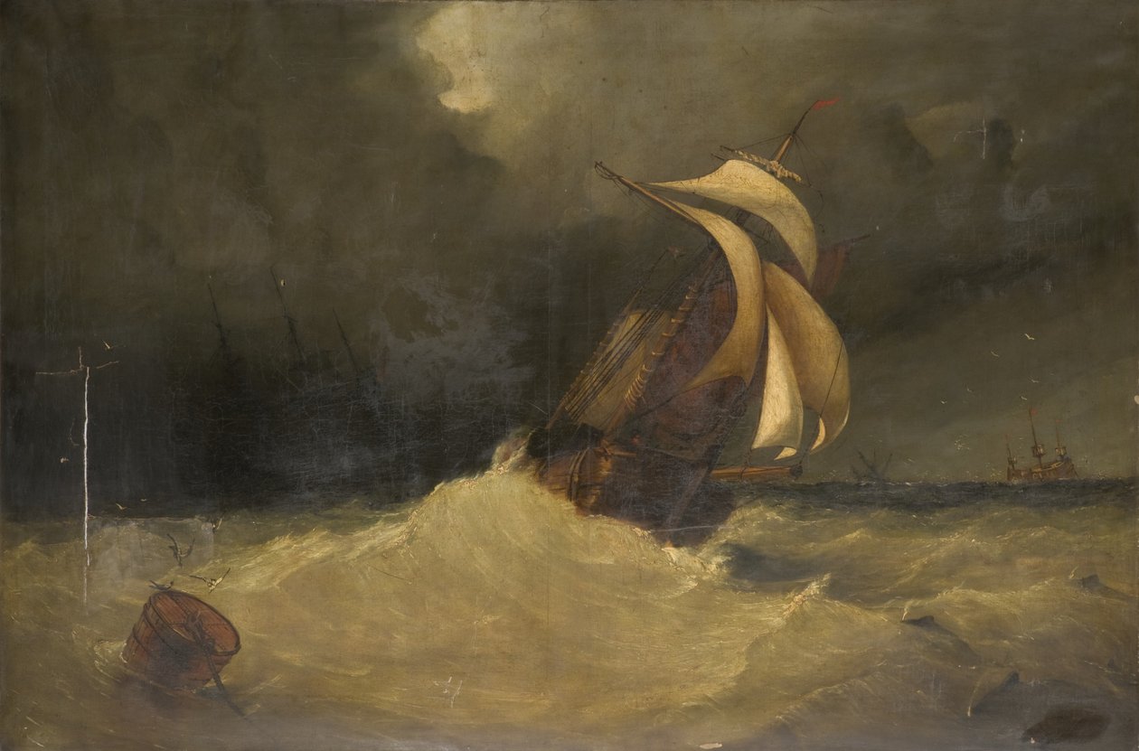Zeegezicht door William J. Leatham