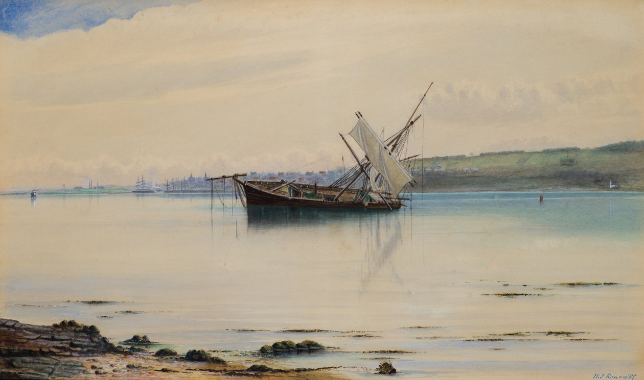 Tayport vanuit Dundee door William J. Renny