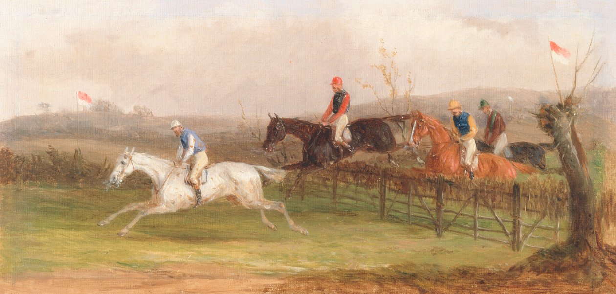 Steeplechasing: De Hek door William J. Shayer