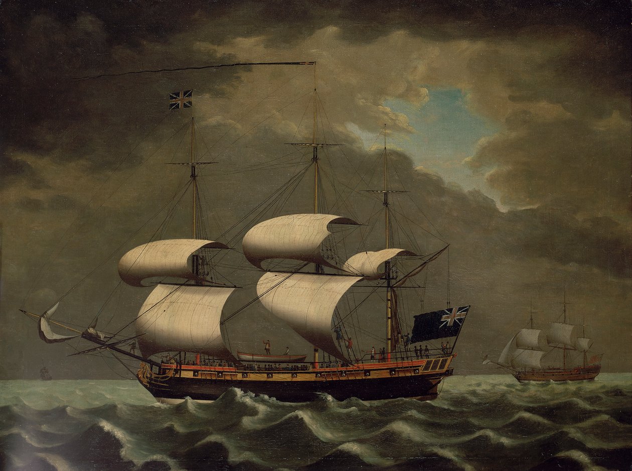 Slavenschip, ca. 1780 door William Jackson