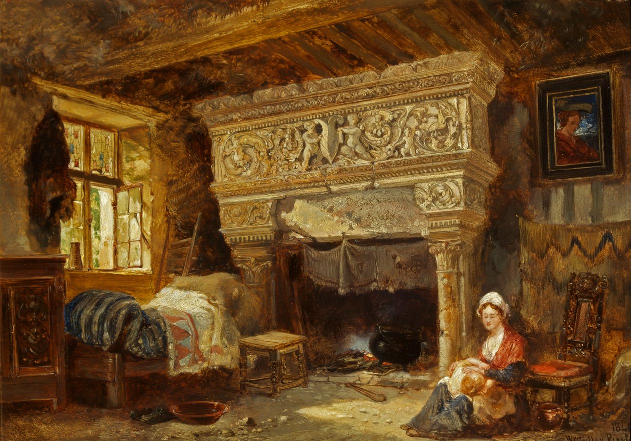 Frans interieur door William James Muller