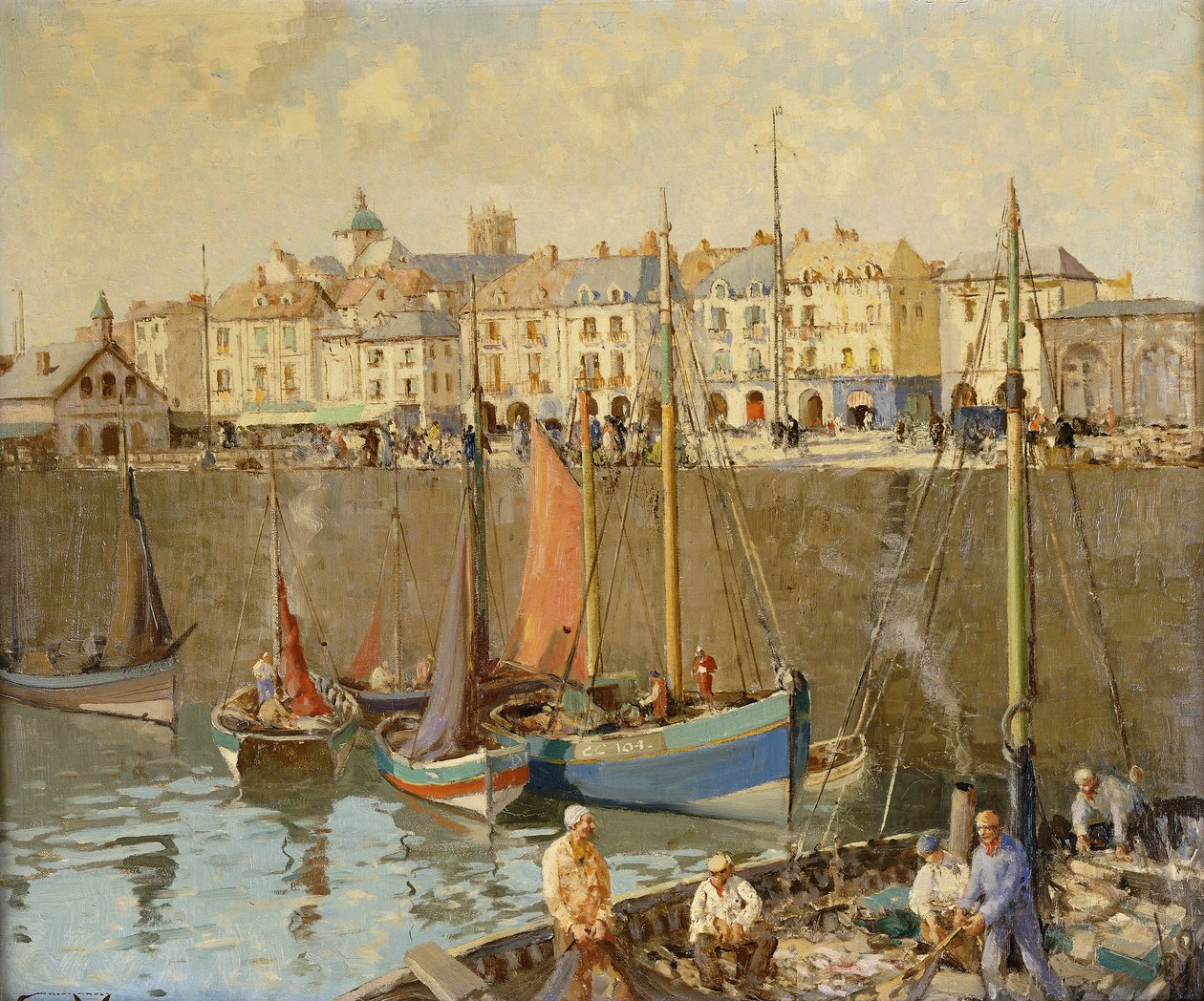 De Quai, Dieppe door William Lee Hankey