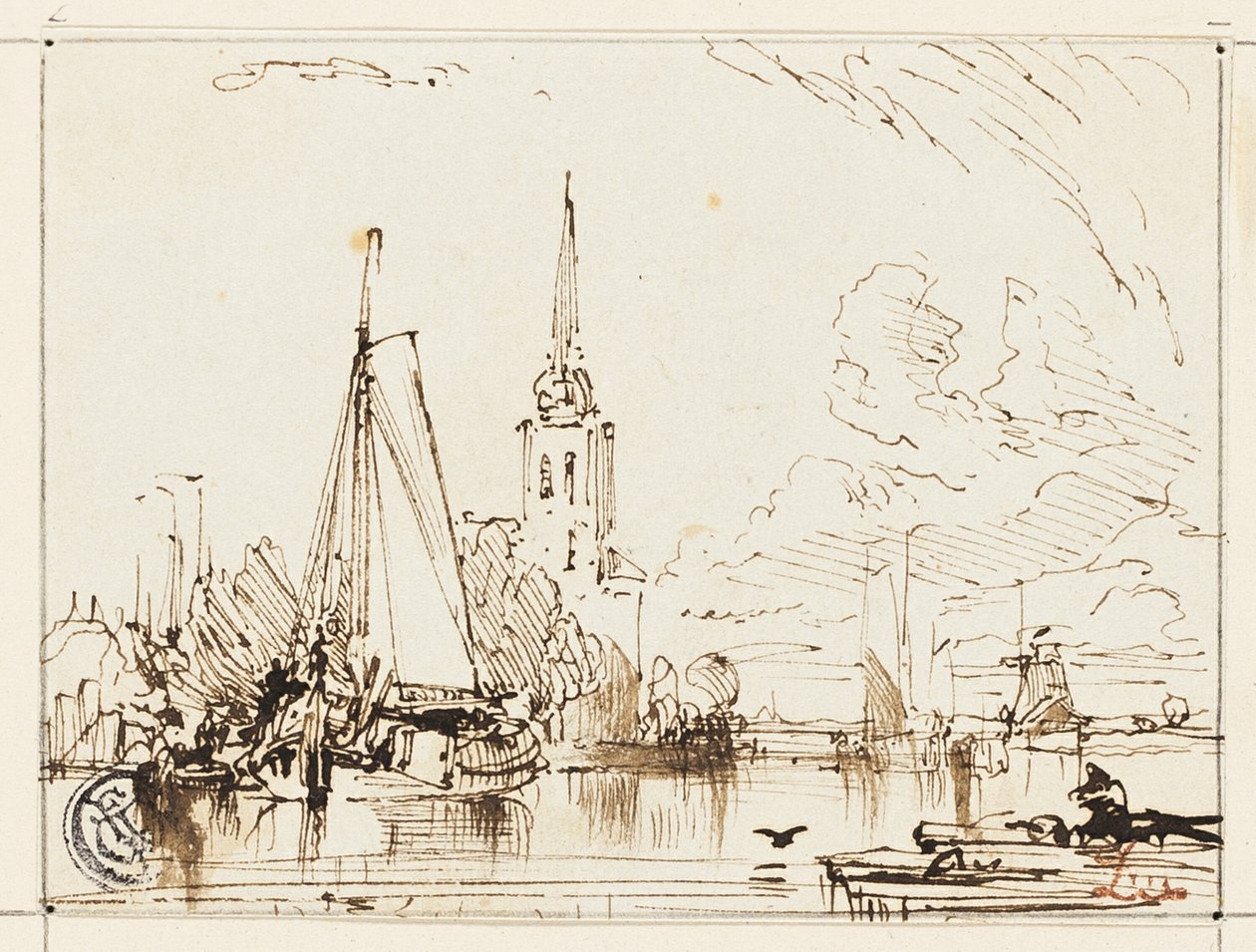 Op de Theems door William Leighton Leitch