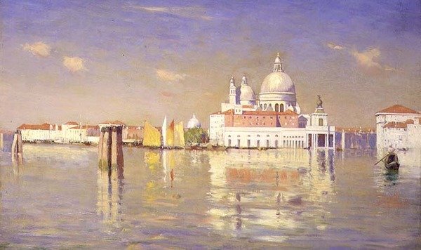 Ingang van het Grote Kanaal door William Logsdail