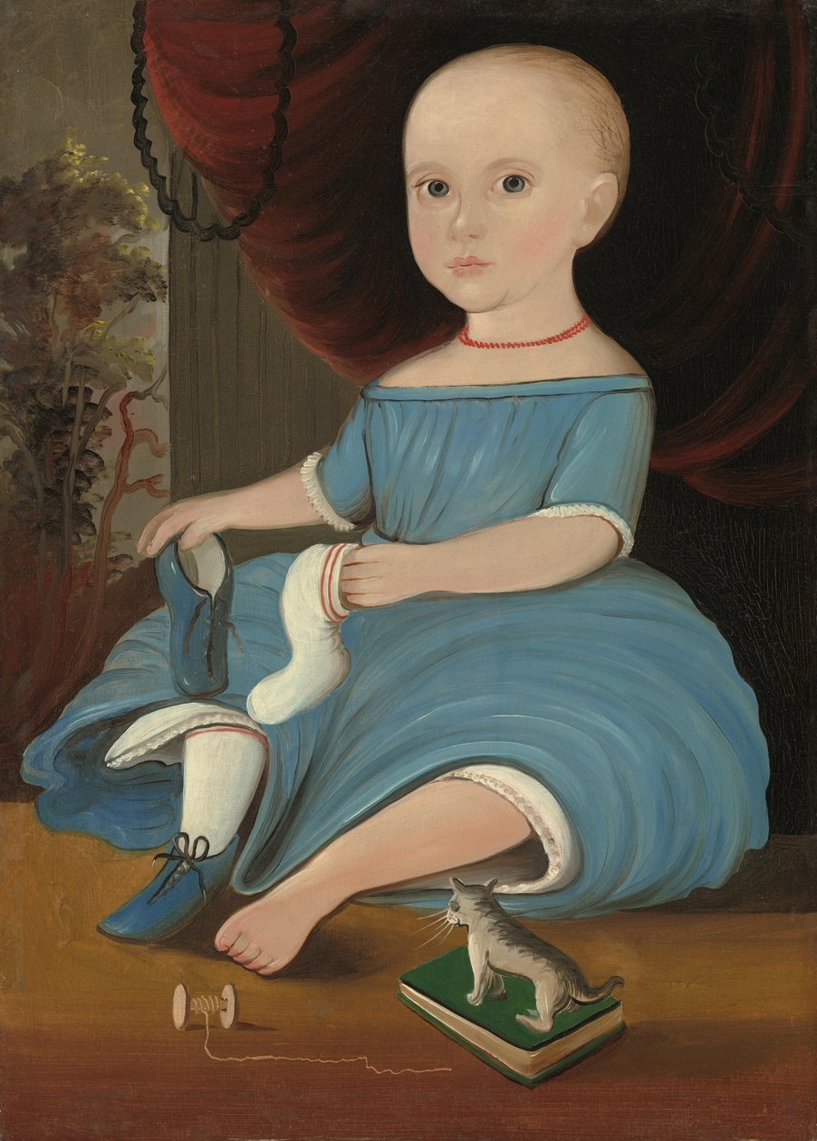 Baby in Blauw door William Matthew Prior