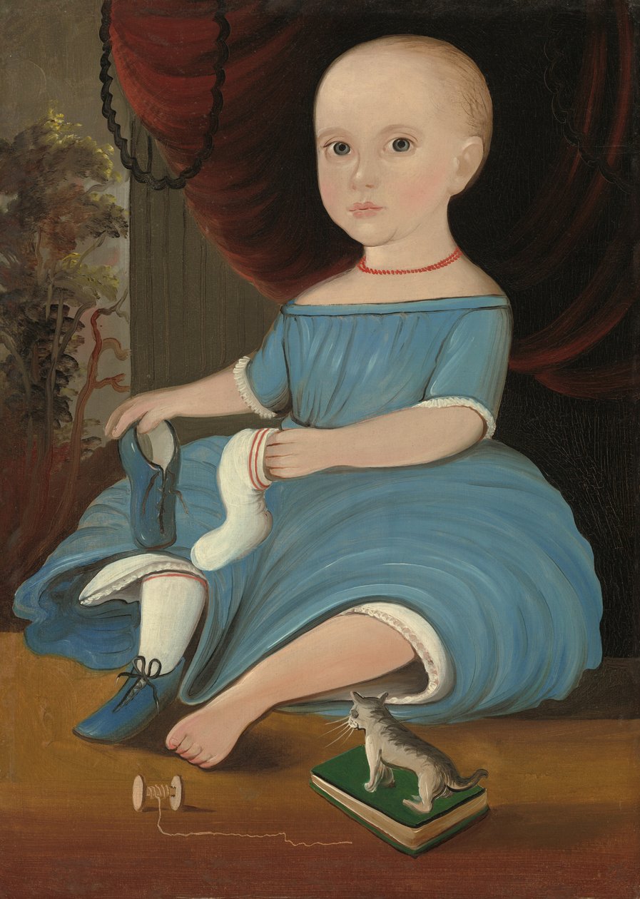 Baby in Blauw, ca. 1845 door William Matthew Prior